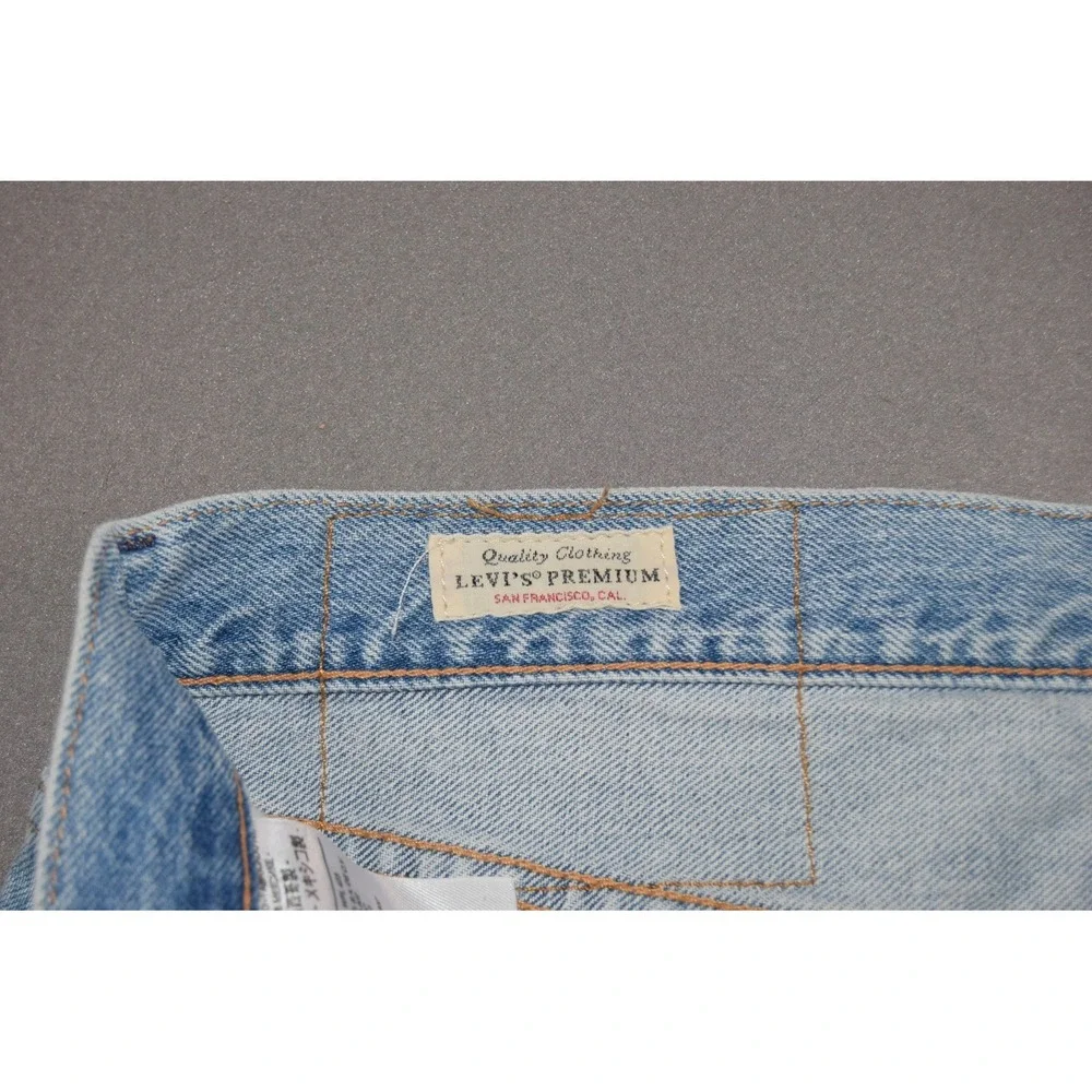 Levis 501 Jeans Mens 30x32 Slim Taper Big Tab Medium Wash Premium Button Fly XX
